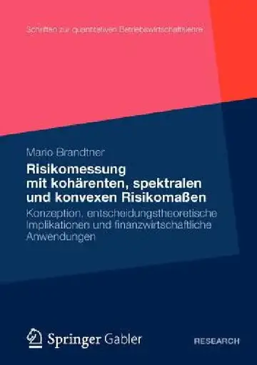 Cover of Moderne Methoden Der Risiko- Und Präferenzmessung