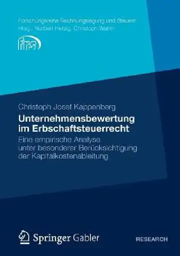 Cover of Unternehmensbewertung Im Erbschaftsteuerrecht
