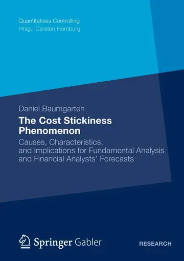 Cover of The Cost Stickiness Phenomenon