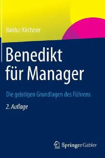 Cover of Benedikt Für Manager