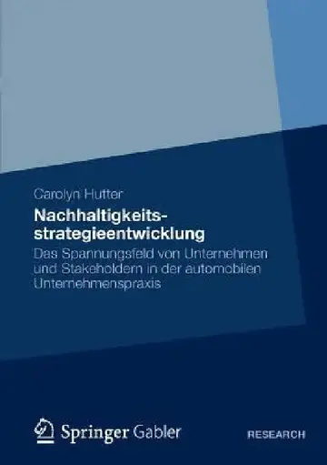 Cover of Nachhaltigkeitsstrategieentwicklung
