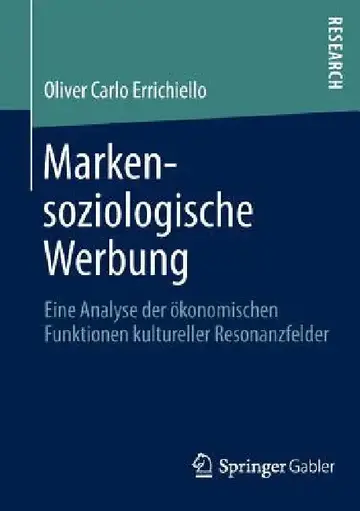 Cover of Markensoziologische Werbung