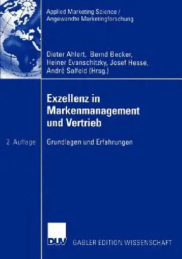 Cover of Exzellenz in Markenmanagement Und Vertrieb