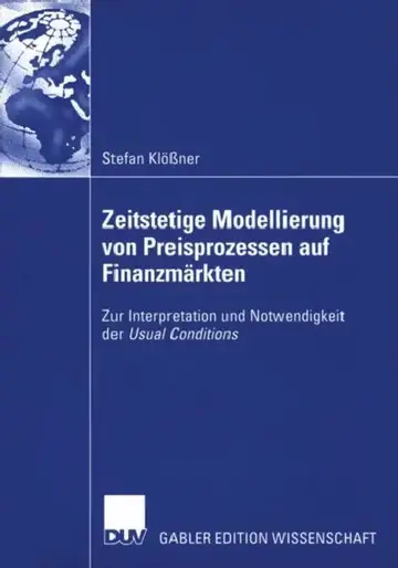 Cover of Zeitstetige Modellierung Von Preisprozessen Auf Finanzmärkten