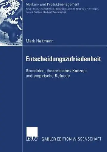 Cover of Entscheidungszufriedenheit