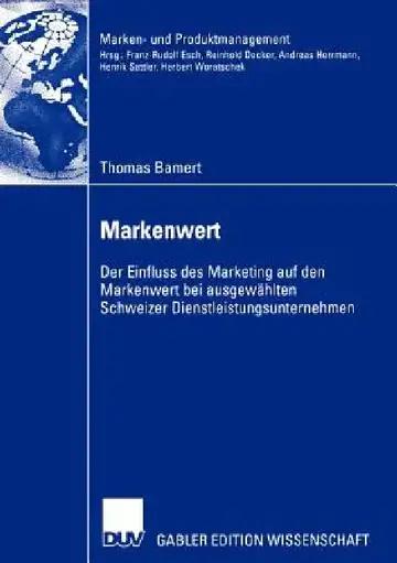 Cover of Markenwert