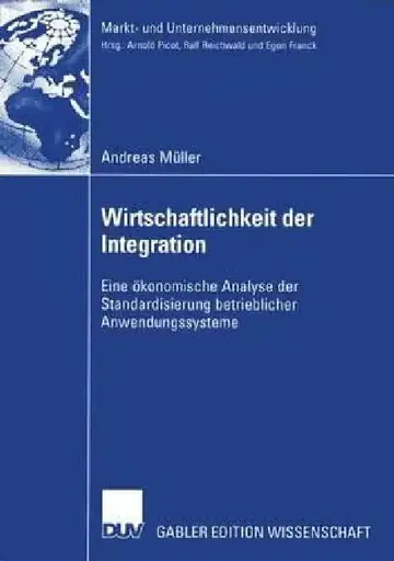 Cover of Wirtschaftlichkeit Der Integration