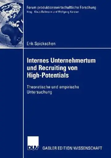 Cover of Internes Unternehmertum Und Recruiting Von High-Potentials