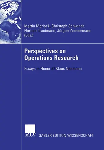 Cover of Perspectives on Operations Research
