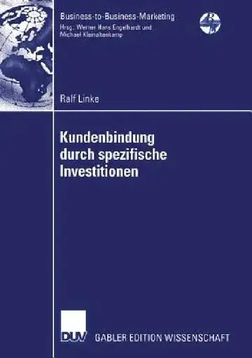 Cover of Kundenbindung Durch Spezifische Investitionen