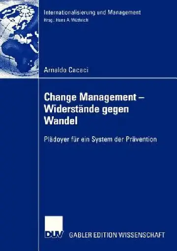 Cover of Change Management - Widerstände Gegen Wandel