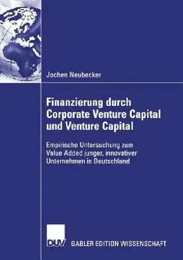 Cover of Finanzierung Durch Corporate Venture Capital Und Venture Capital