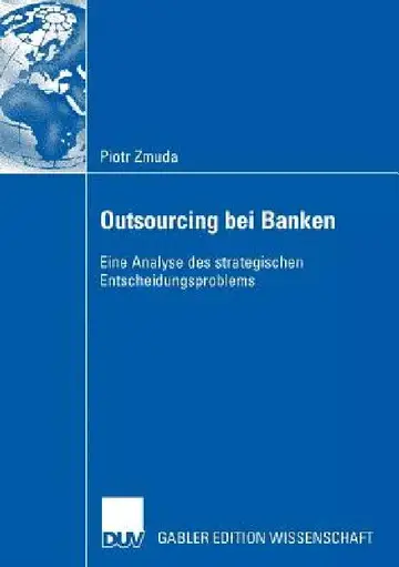 Cover of Outsourcing Bei Banken