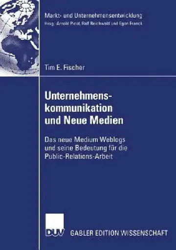 Cover of Unternehmenskommunikation Und Neue Medien
