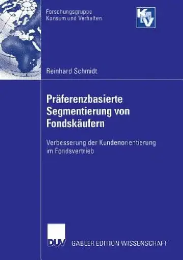 Cover of Präferenzbasierte Segmentierung Von Fondskäufern