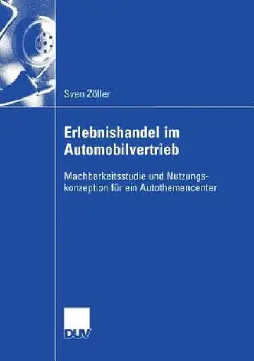 Cover of Erlebnishandel Im Automobilvertrieb