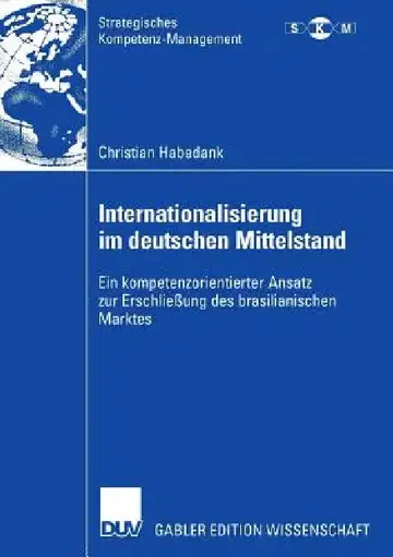 Cover of Internationalisierung Im Deutschen Mittelstand