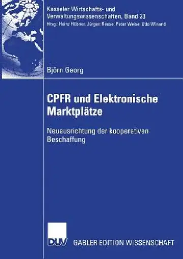 Cover of Cpfr Und Elektronische Marktplätze