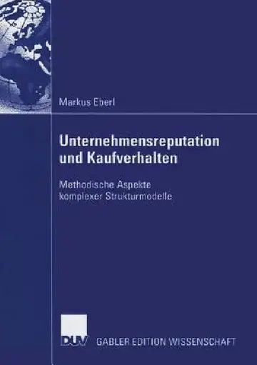 Cover of Unternehmensreputation Und Kaufverhalten