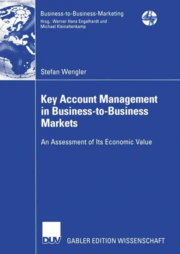 Cover of Key Account Management in Business-to-Business Markets
