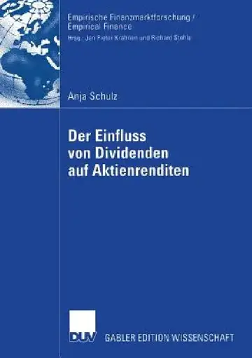 Cover of Der Einfluss Von Dividenden Auf Aktienrenditen