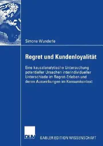 Cover of Regret Und Kundenloyalität