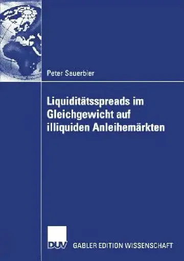 Cover of Liquiditätsspreads Im Gleichgewicht Auf Illiquiden Anleihemärkten