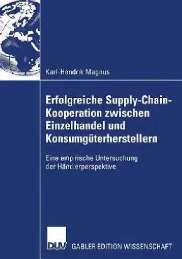 Cover of Erfolgreiche Supply-Chain-Kooperation Zwischen Einzelhandel Und Konsumgüterherstellern