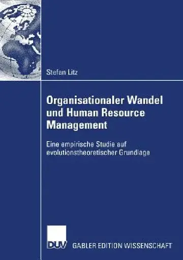 Cover of Organisationaler Wandel Und Human Resource Management
