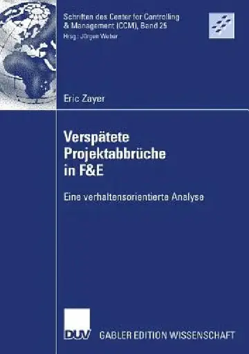 Cover of Verspätete Projektabbrüche in F&e