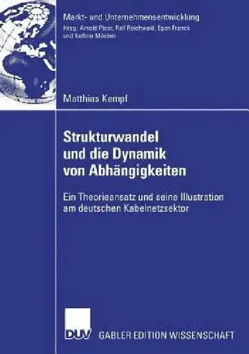 Cover of Strukturwandel Und Die Dynamik Von Abhängigkeiten