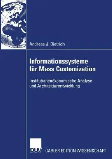 Cover of Informationssysteme Für Mass Customization