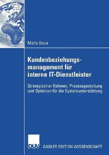 Cover of Kundenbeziehungsmanagement Für Interne It-Dienstleister