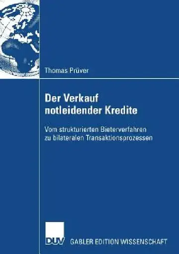 Cover of Der Verkauf Notleidender Kredite