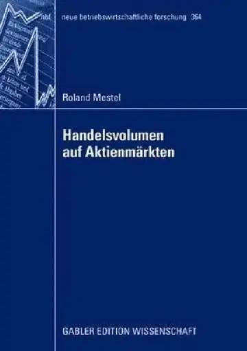 Cover of Handelsvolumen Auf Aktienmärkten