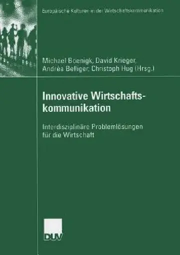 Cover of Innovative Wirtschaftskommunikation
