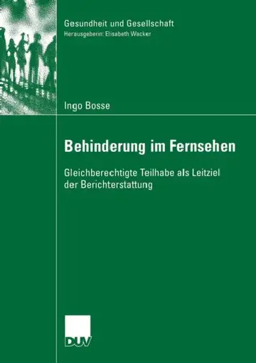 Cover of Behinderung Im Fernsehen