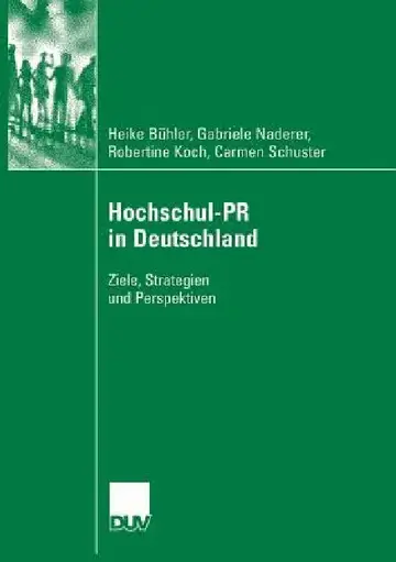 Cover of Hochschul-PR in Deutschland