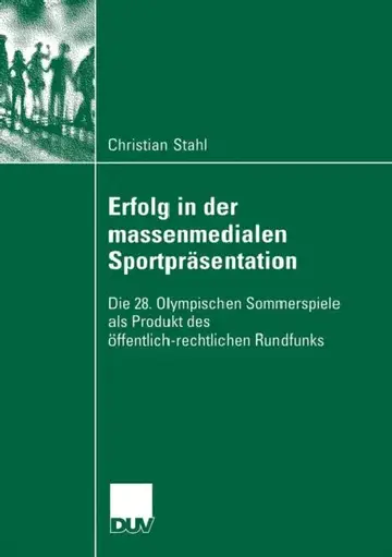 Cover of Erfolg in Der Massenmedialen Sportpräsentation