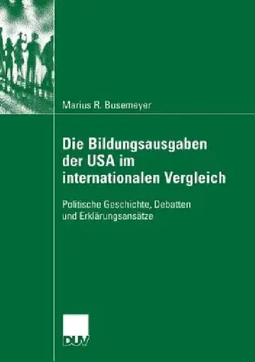 Cover of Die Bildungsausgaben Der USA Im Internationalen Vergleich