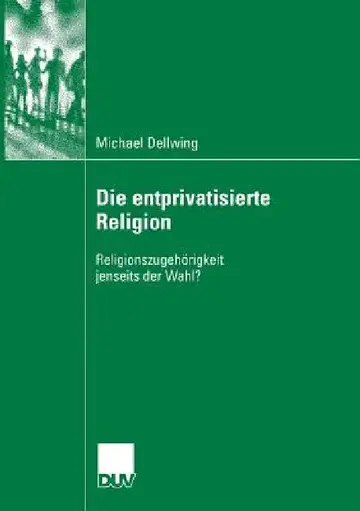 Cover of Die Entprivatisierte Religion