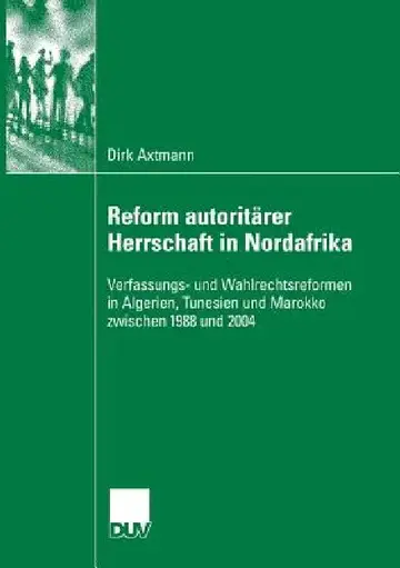 Cover of Reform Autoritärer Herrschaft in Nordafrika