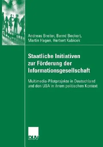 Cover of Staatliche Initiativen Zur Förderung Der Informationsgesellschaft