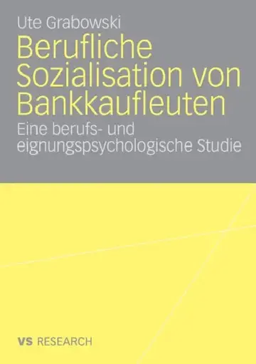 Cover of Berufliche Sozialisation Von Bankkaufleuten