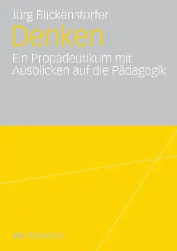 Cover of Denken.