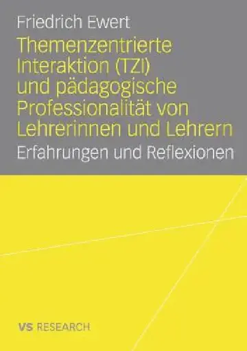 Cover of Themenzentrierte Interaktion (Tzi) Und Pädagogische Professionalität Von Lehrerinnen Und Lehrern