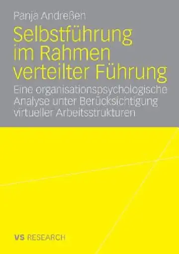 Cover of Selbstführung Im Rahmen Verteilter Führung