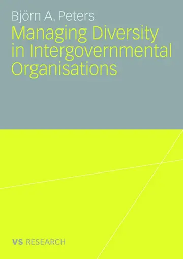 Cover of Managing Diversity in Intergovernmental Organisations
