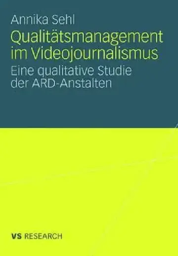 Cover of Qualitätsmanagement Im Videojournalismus