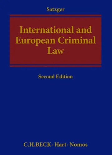 Cover of International and European Criminal Law
